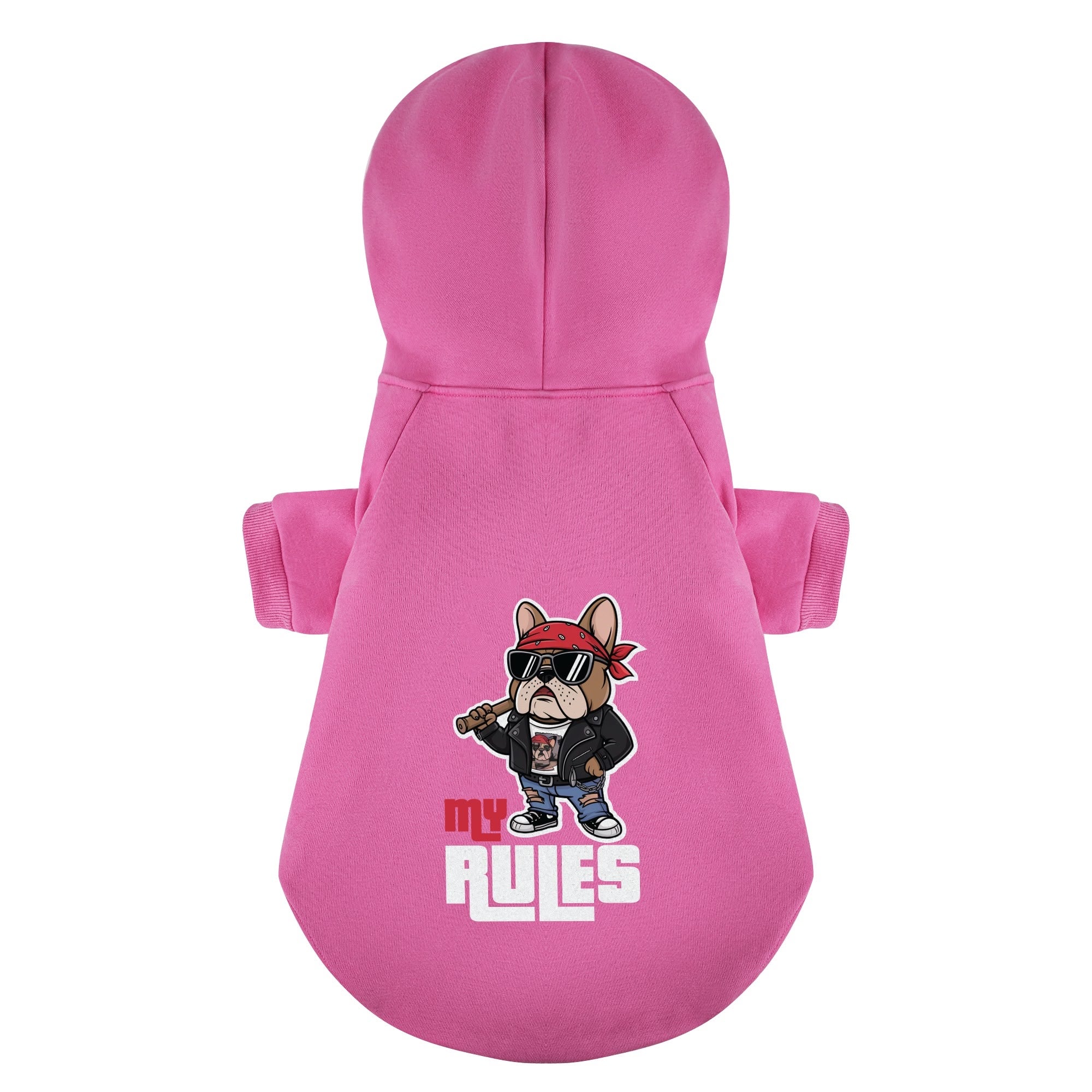 My Rules - Comfy Personalized French Bulldog Hoodies With Funny Quotes – Stylish, Cozy, And Premium 100% Cotton Pet Owner Apparel