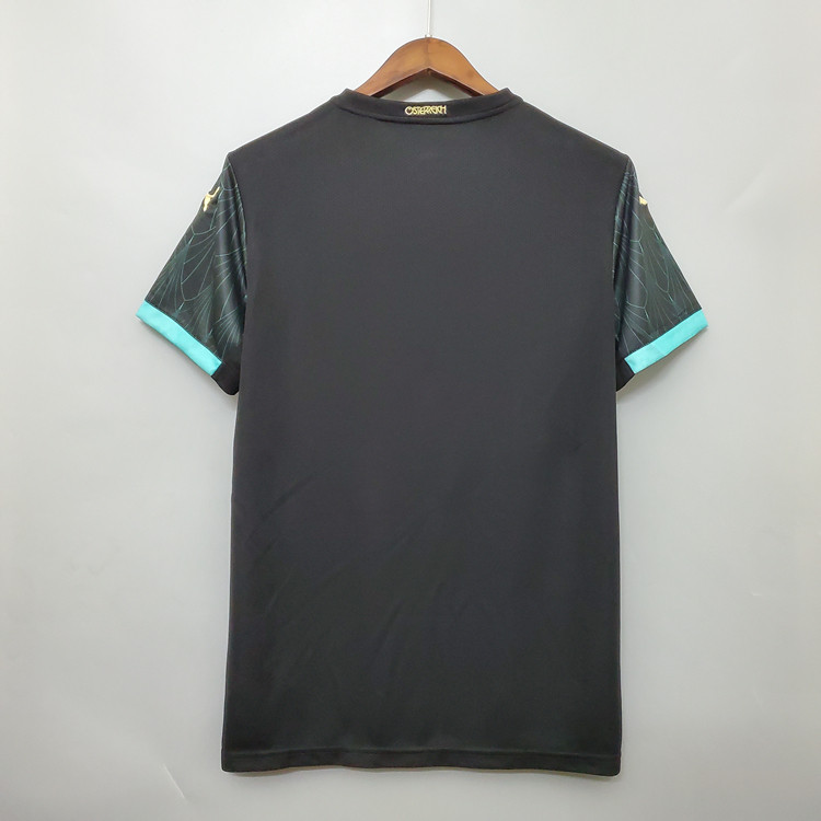 Moisture Wicking Austria Euro 2020 Away Balck Soccer Jersey Football