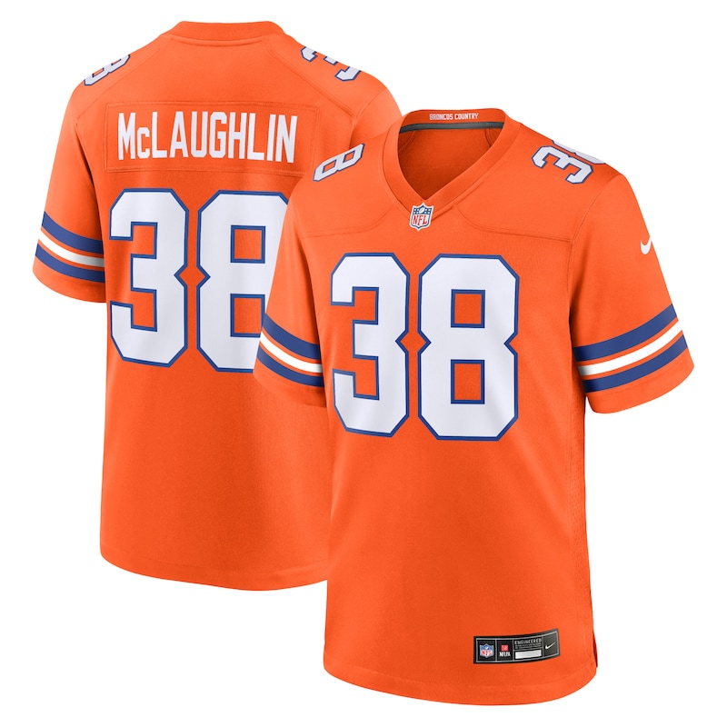 None Jaleel McLaughlin DEN Broncos Modern Game-Ready Jersey for NFL Fa
