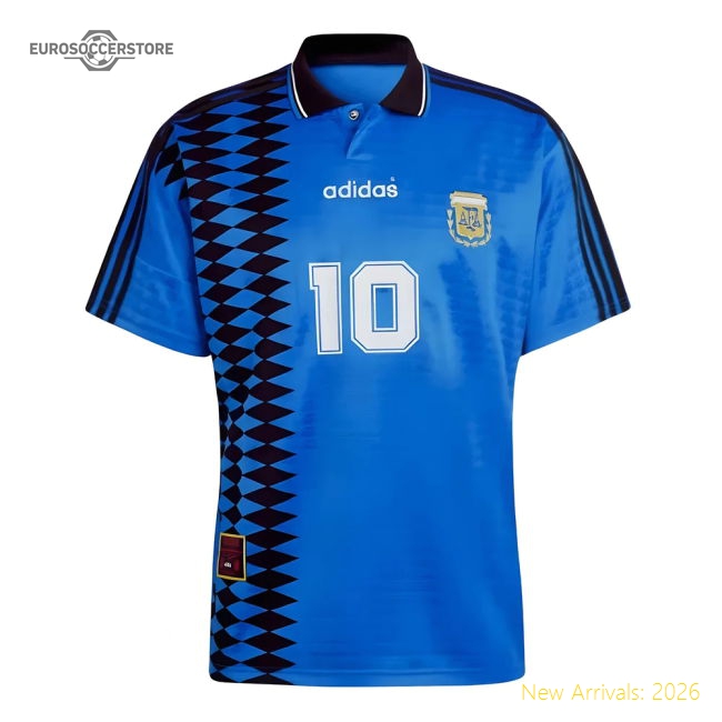 Top-grade Argentina National Team Diego Maradona 1994 Away Jersey