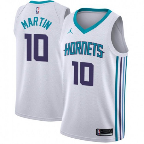 Nike Charlotte Hornets #10 Caleb Martin White NBA Jordan Swingman Association Edition Jersey Mens