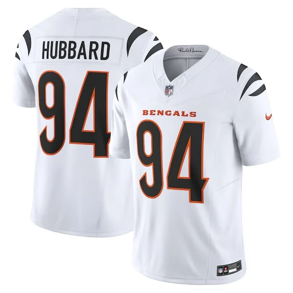 None Sam Hubbard Limited Jersey - White | NFL Player Jersey | NFL Foot