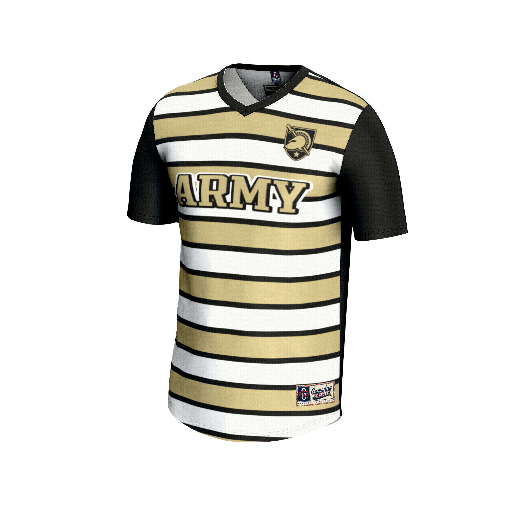 [LK] Army Black Knights GameDay Greats Unisex Lightweight Soccer Fashion Jersey - Black