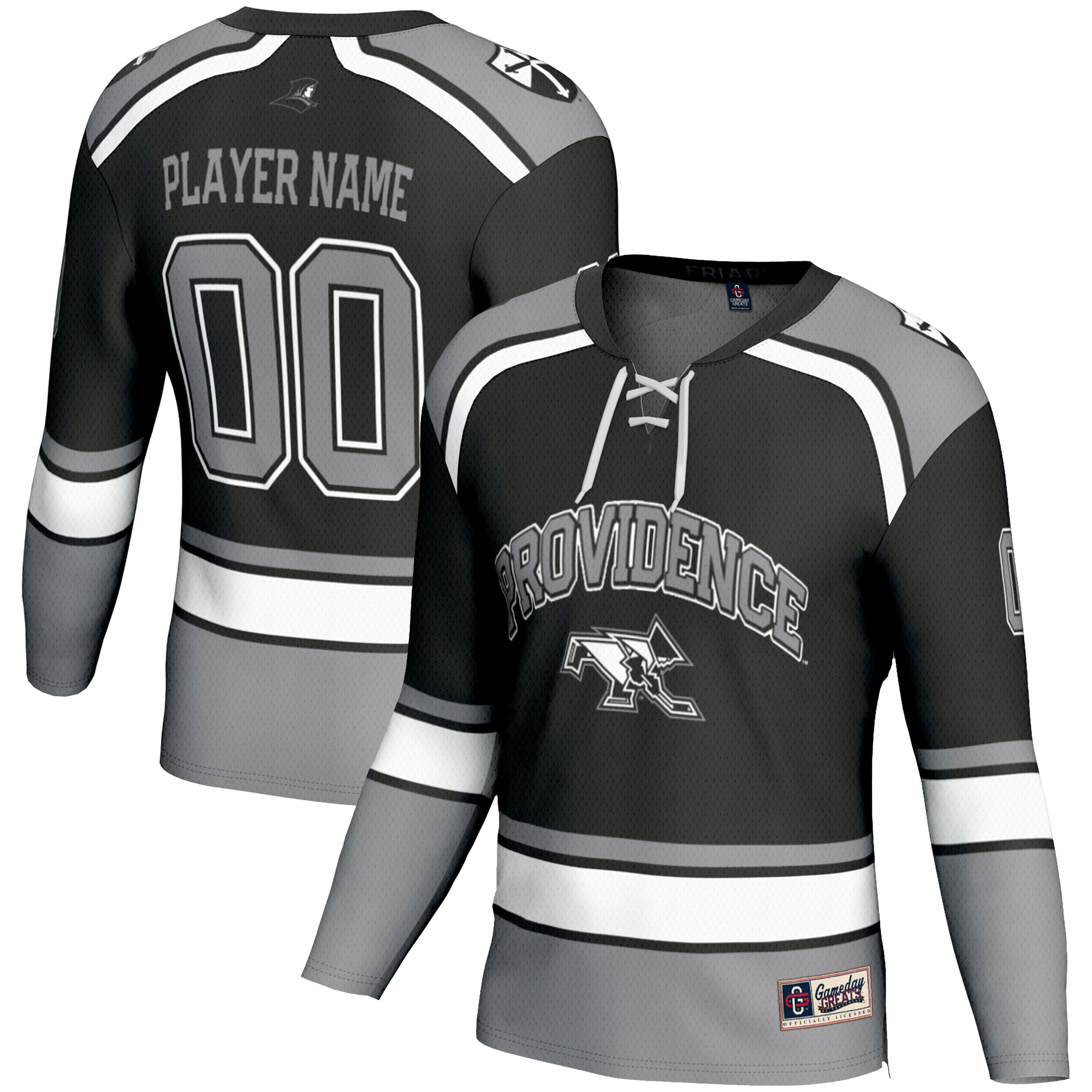 [NJP] Providence Friars GameDay Greats Youth NIL Pick-A-Player Women's Ice Hockey Jersey - Black