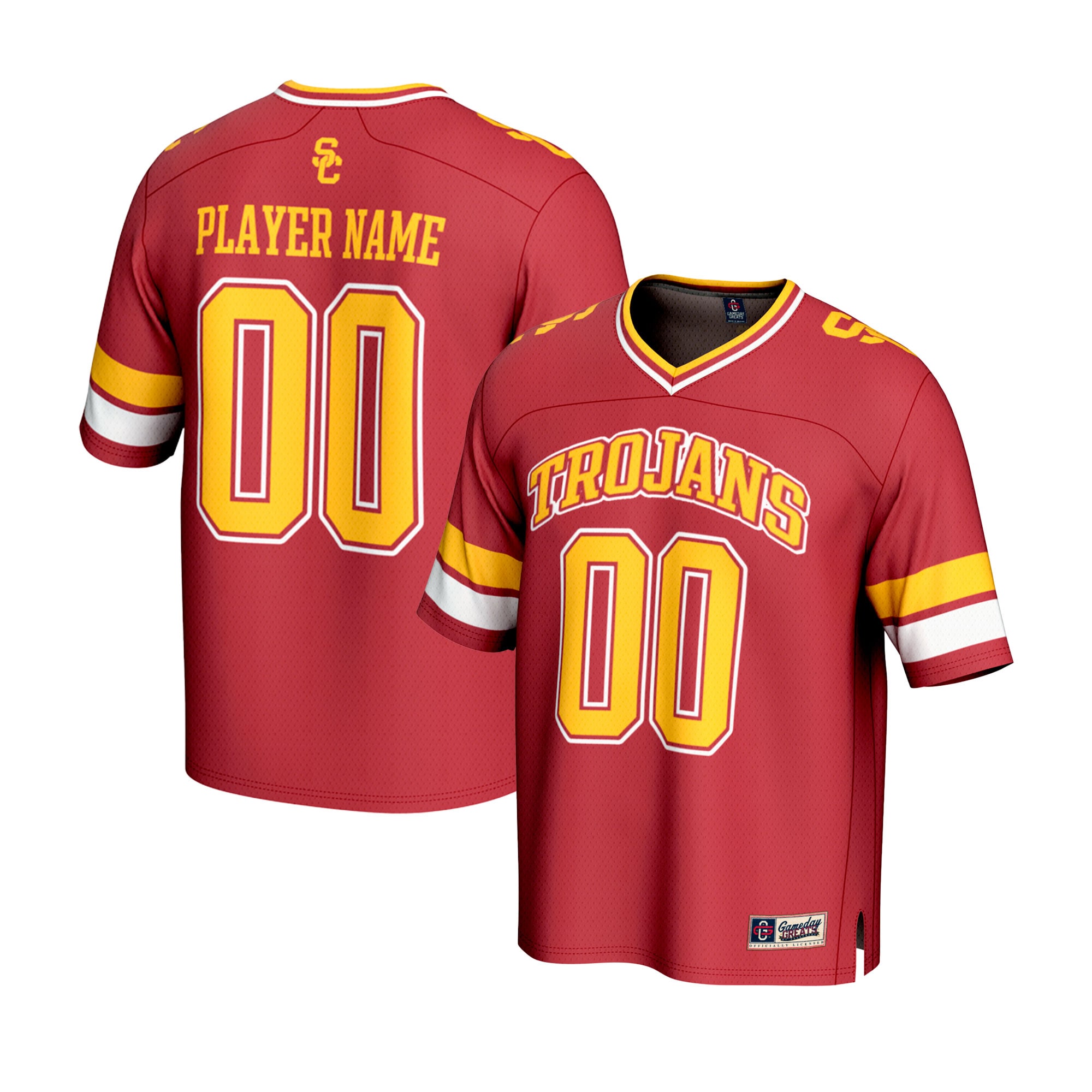 [NJP] USC Trojans GameDay Greats Unisex NIL Pick-A-Player Lightweight Football Fashion Jersey - Cardinal