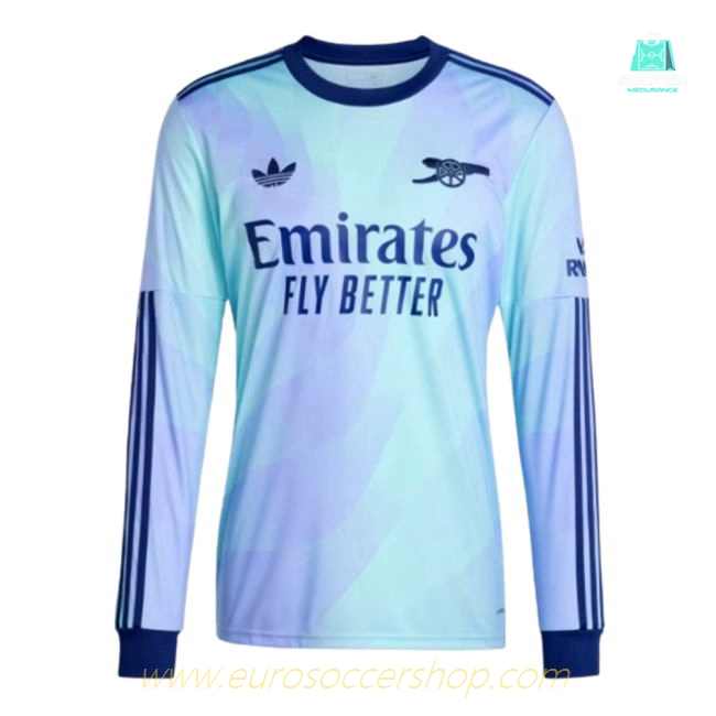 2024-2025 Arsenal Long Sleeve Third Shirt (Calafiori 33)