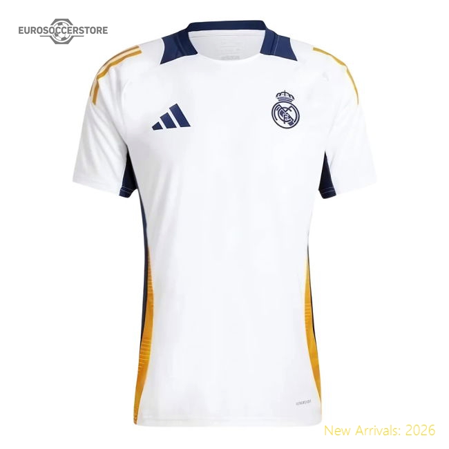 Professional-Grade 2024-2025 Real Madrid Training Tee (White) (Beckham