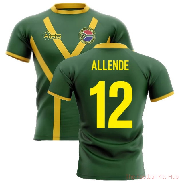 2025-2026 South Africa Springboks Flag Concept Rugby Shirt (Allende 12)