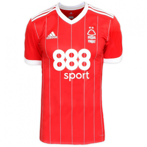 Durable Nottingham Forest Home 201718 Soccer Jersey Shirt