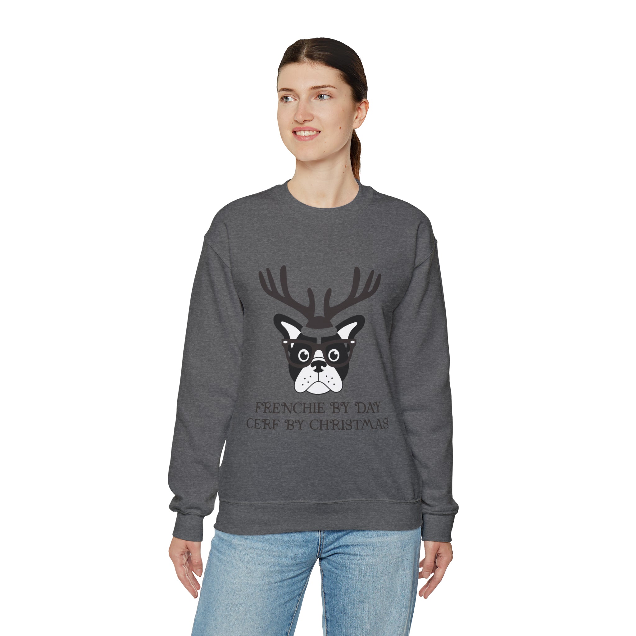 French Bulldog By Day Cerf By Sweater Unisex Sweatshirt Durable Dog Item