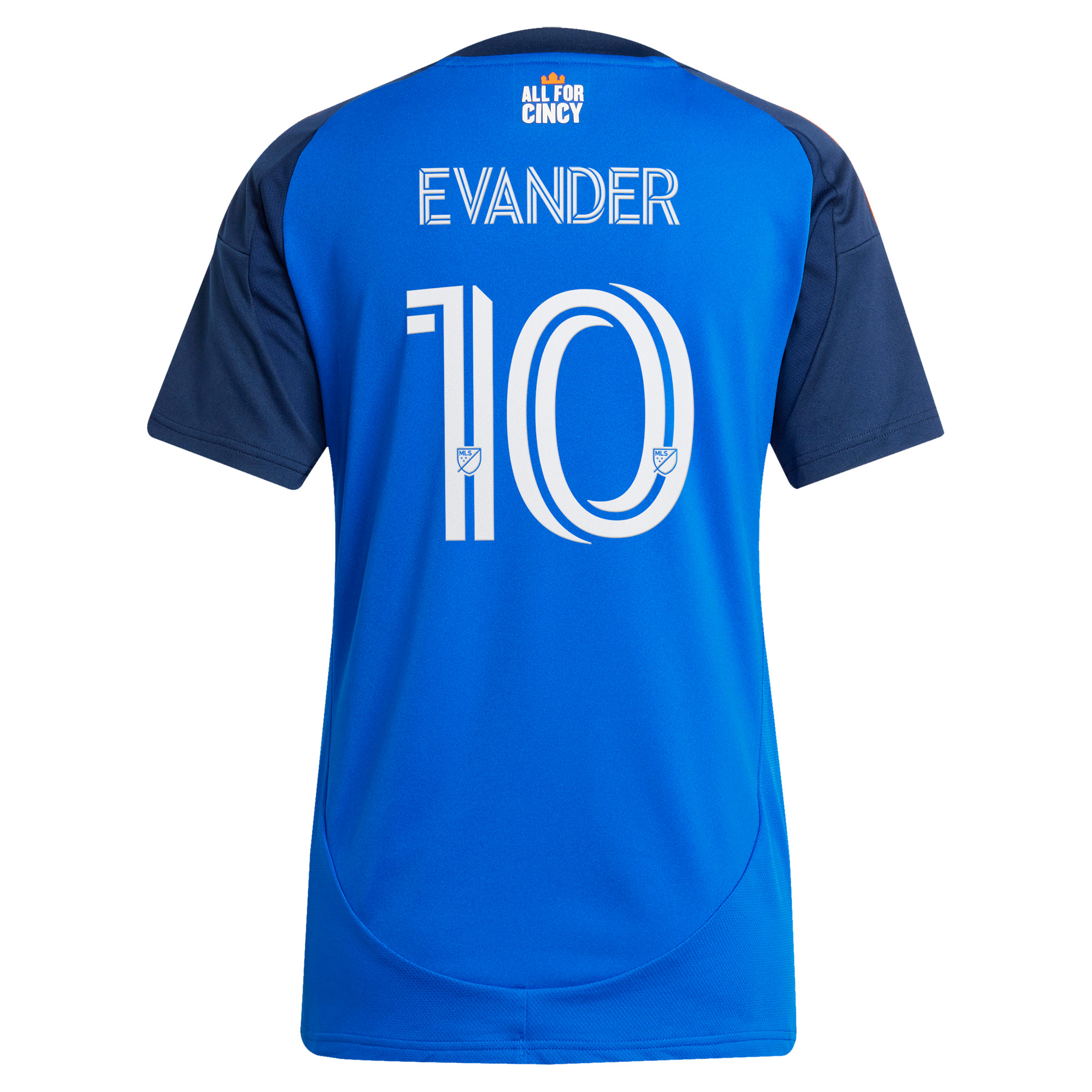 [SJH] Evander da Silva Ferreira FC Cincinnati Women's 2025 Orange and Blue Legacy Kit Replica Jersey - Blue