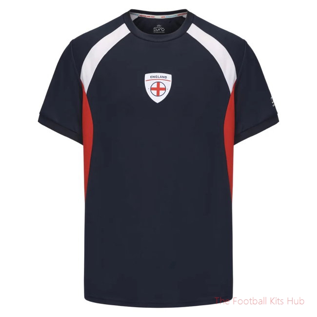 2025 England WEC Poly T-shirt (Navy) - Mens