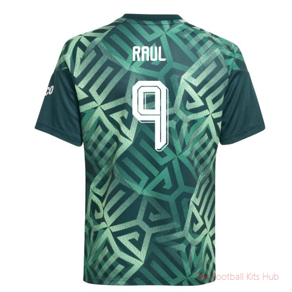 Fan Edition Mexico 2026-2027 Home Pre-Match Shirt (Kids) (Raul 9)