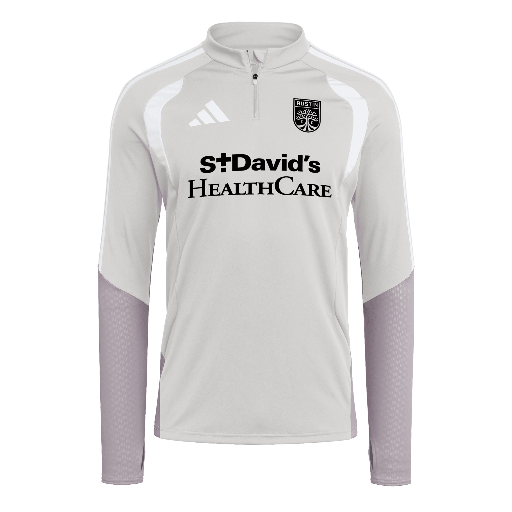 [SJH] Austin FC 2026 Tiro Competition Quarter-Zip Training Jersey Top - Silver