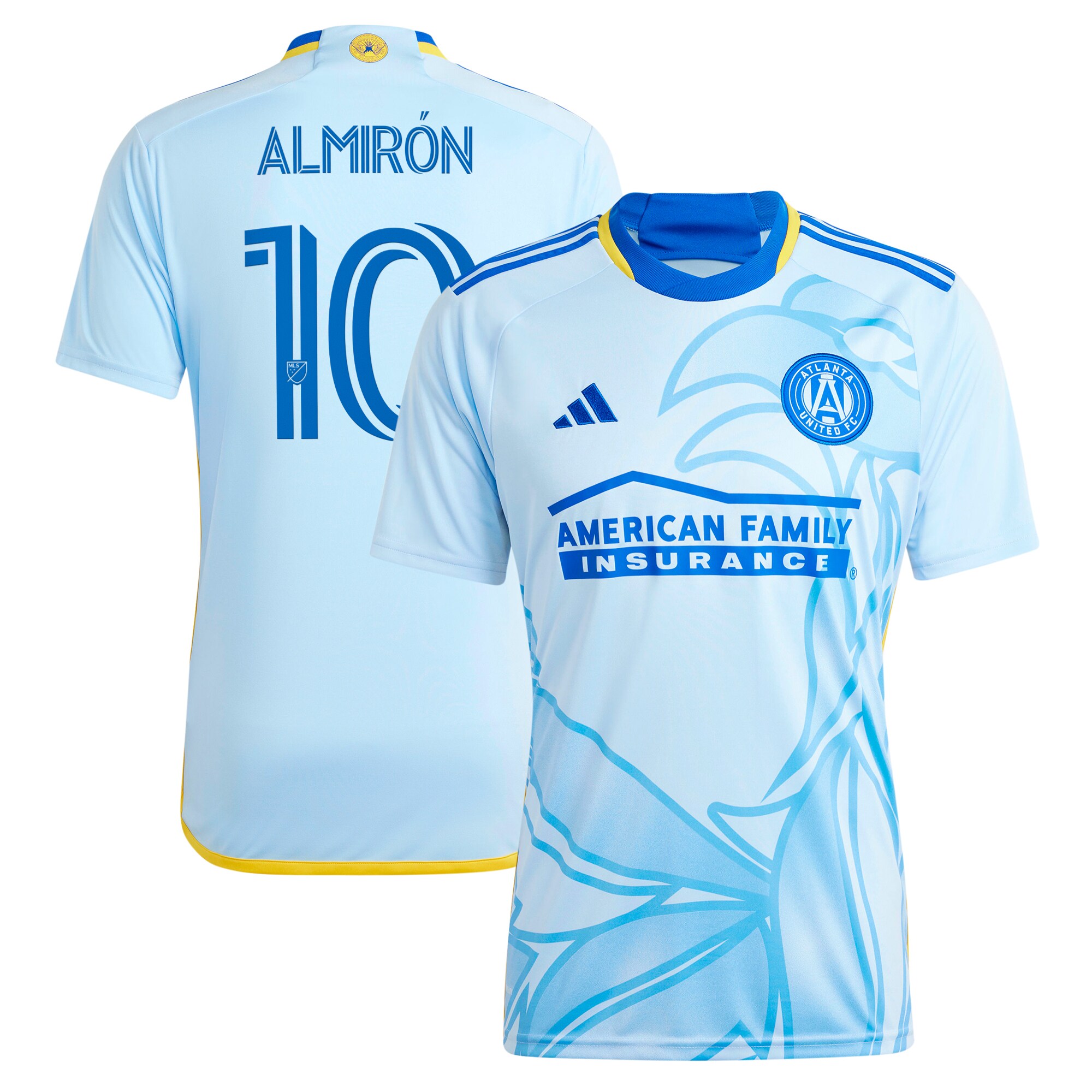 [SJH] Miguel Almiron Atlanta United FC 2024 The Resurgens Kit Replica Player Jersey - Light Blue