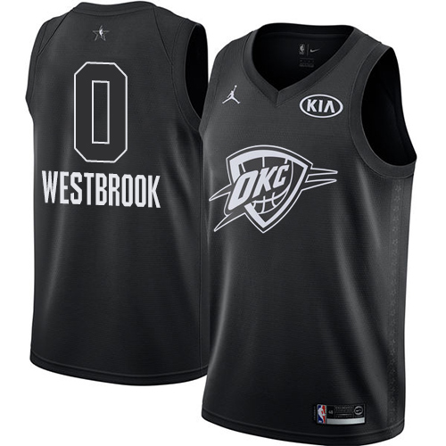 LAC Black Nike R. Westbrook #0 NBA Jersey Quality Premium Quality