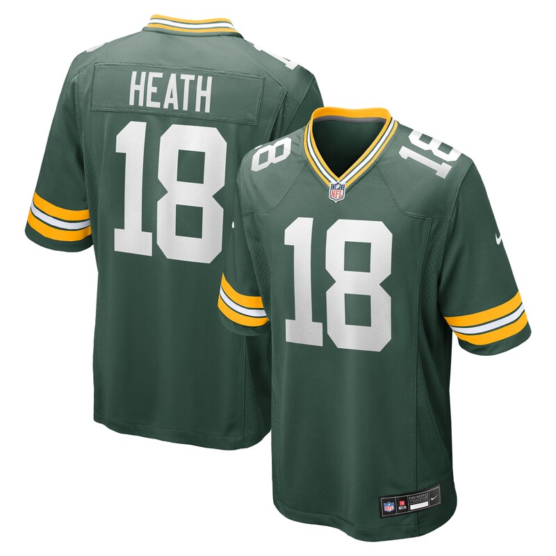 None Malik Heath GB Packers Vintage Official Jersey Football Apparel