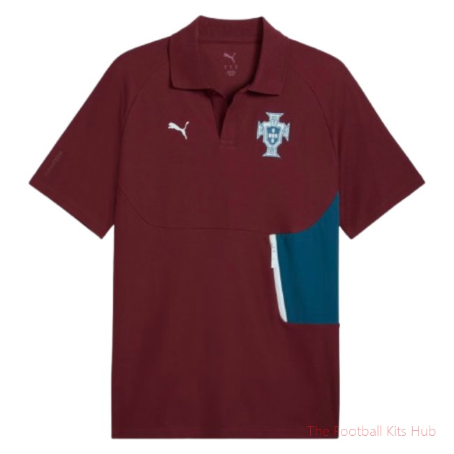 2026-2027 Portugal PumaTECH Polo Shirt (Ruby)