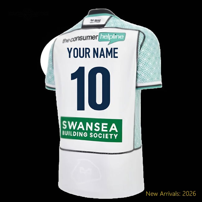 2025-2026 Ospreys Away Rugby Shirt (Kids) (Your Name)