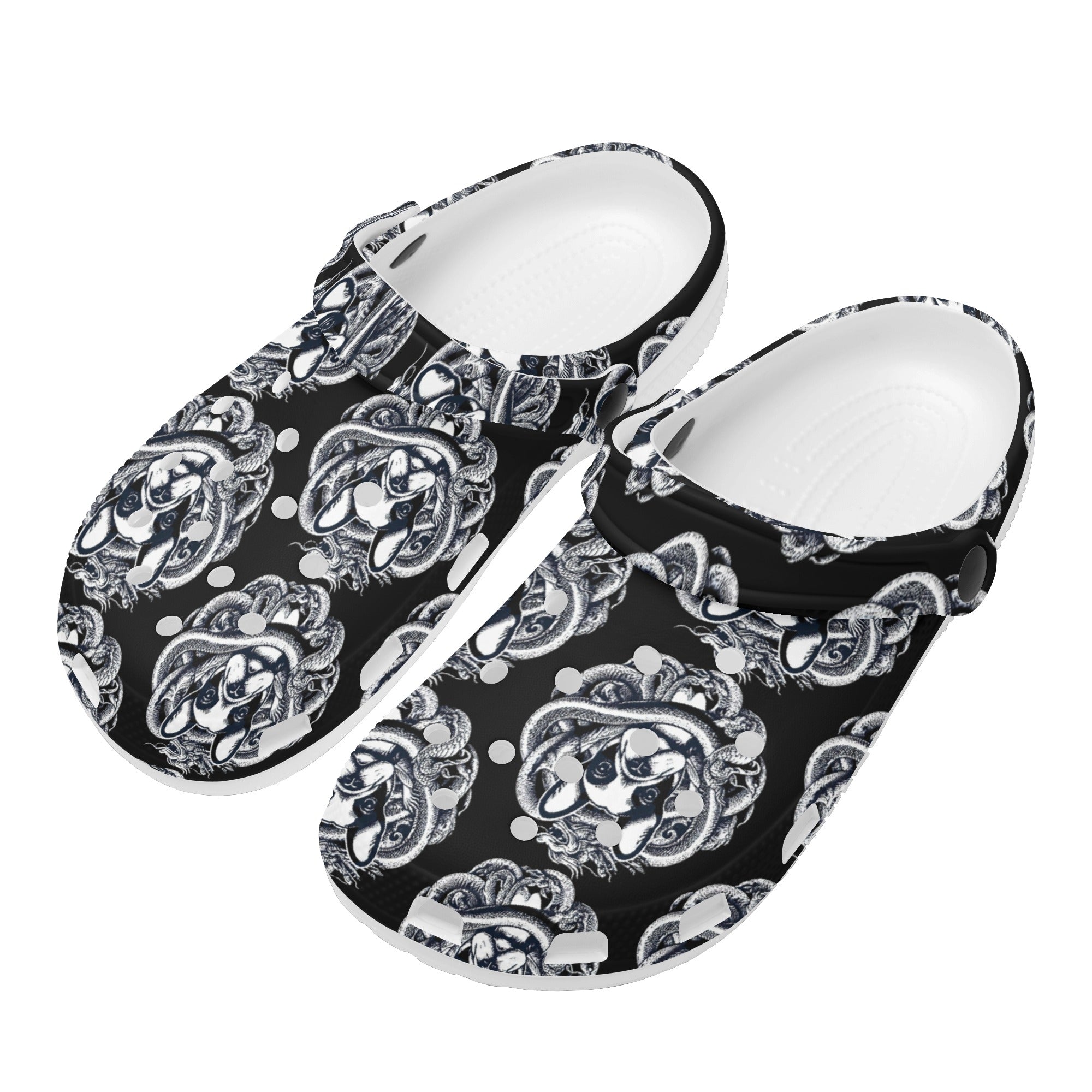 Culture-Inspired Street-Ready Bandit - Unisex Clogs for Pet Enthusiasts