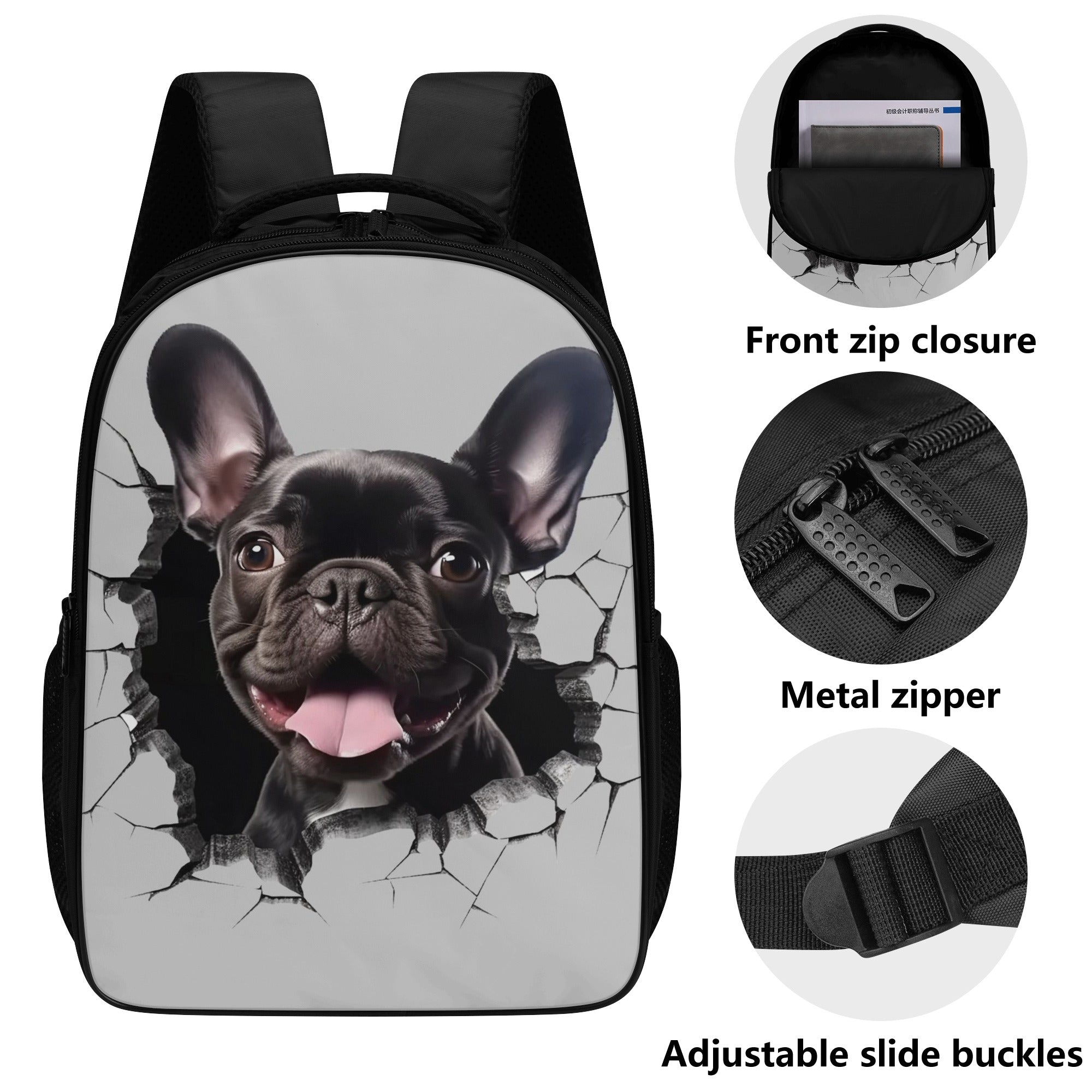 The Smile - Comfortable 16 Inch Dual Compartment Backpack Paw Protection