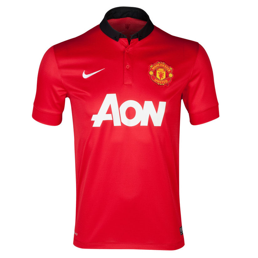 Quick Dry Man Utd 13-14 Manchester United 33 BEBE Home Jersey Shirt