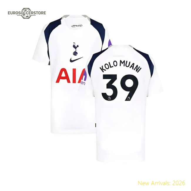 2025-2026 Football Team Kids Non-toxic Jersey Kolo Muani Climacool