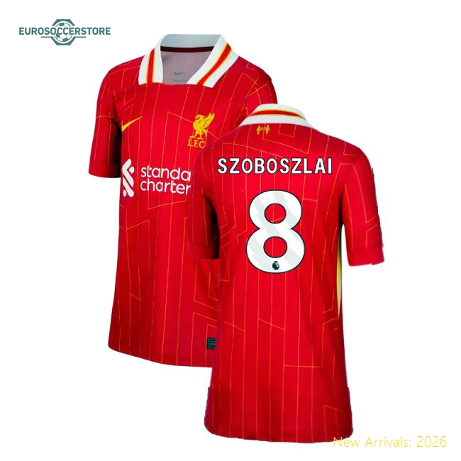 Child-friendly Kids Liverpool Szoboszlai Jersey 2024-2025 Quick-dry
