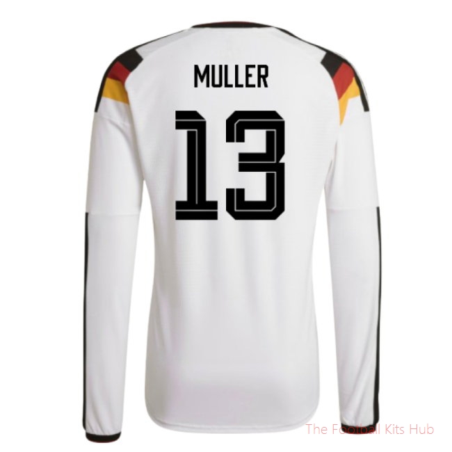 2026-2027 Germany Authentic Long Sleeve Home Shirt (Muller 13)