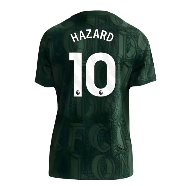 vintage 2025-2026 Chelsea Pre Match Shirt (Green) - Kids (Hazard 10)