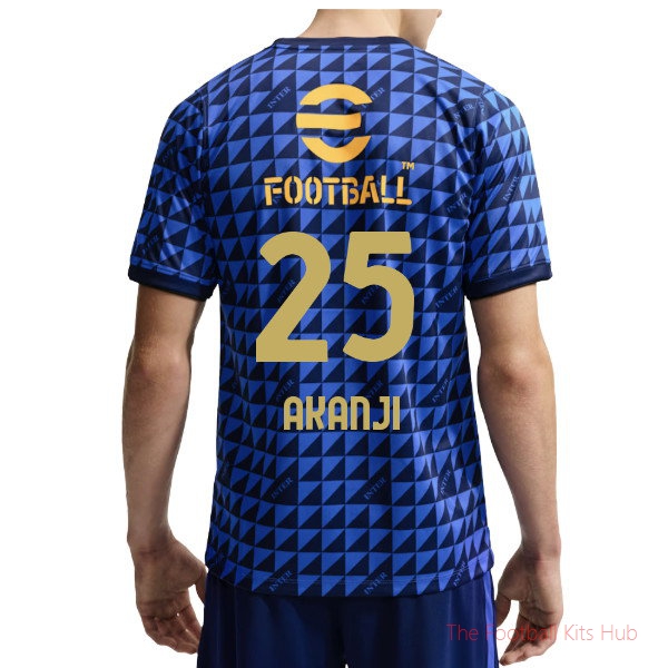 Inter Milan Pre-Match Shirt Akanji #25 2026-2027 Football Jersey