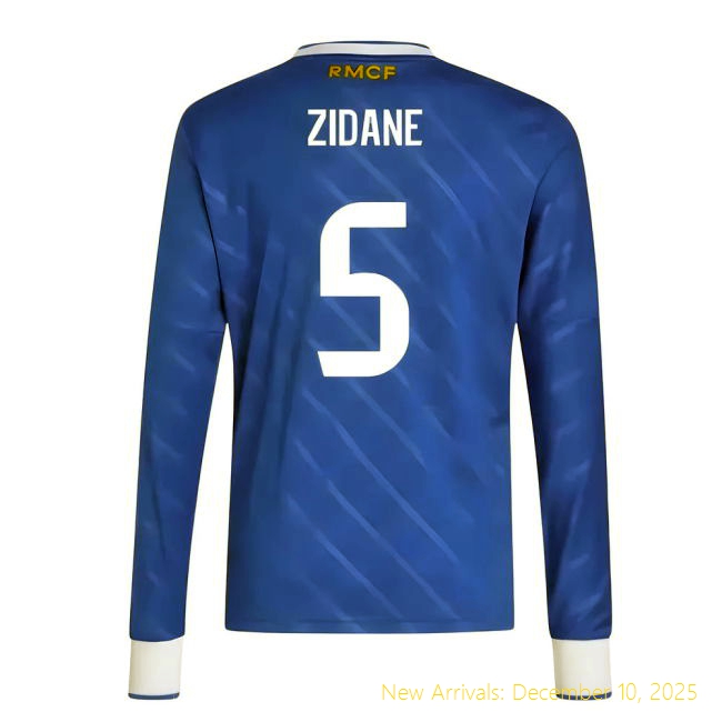 2025-2026 Real Madrid Third Shirt - Genuine Game Day (Zidane 5) -...