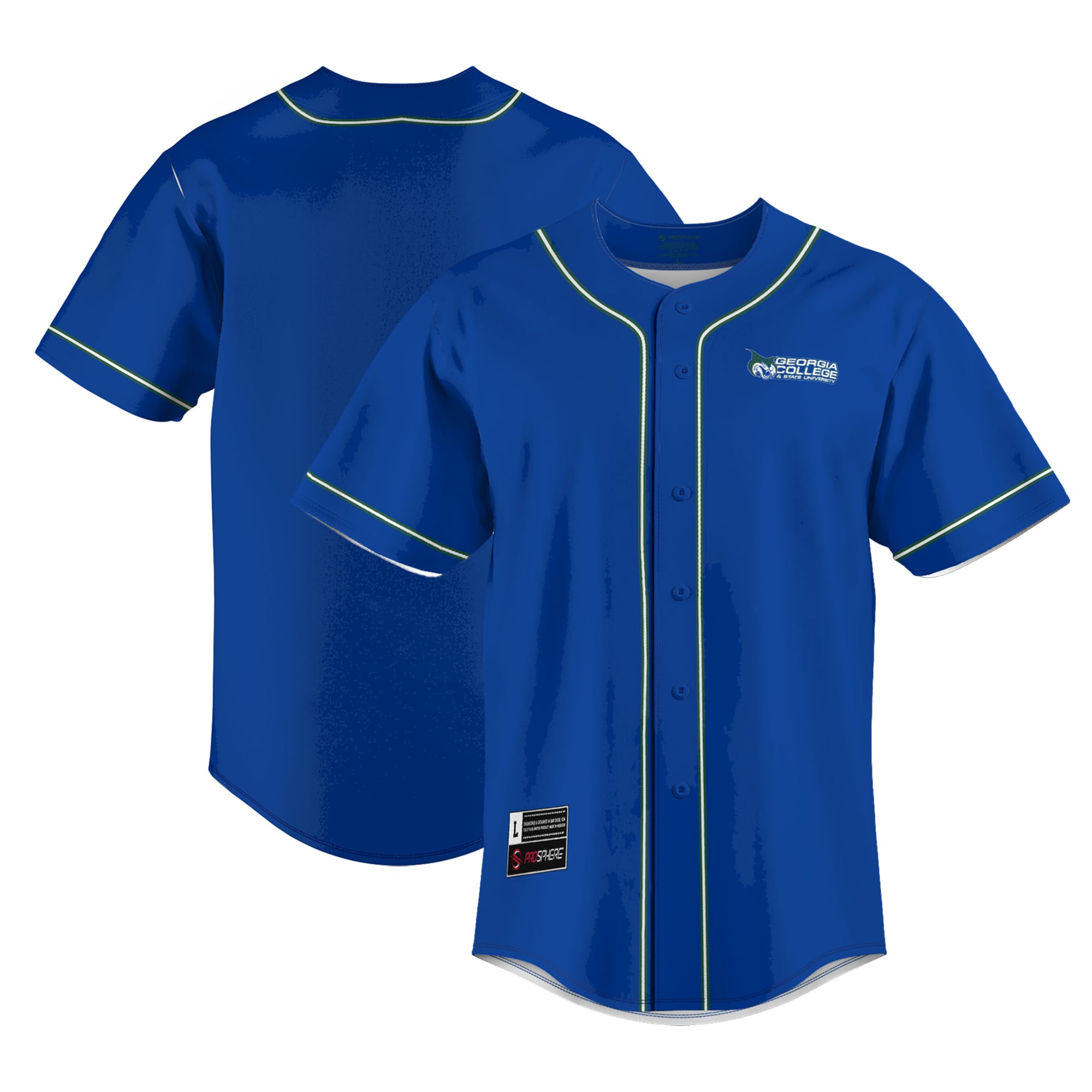 [NJP] Georgia College Bobcats GameDay Greats Youth Lightweight Baseball Jersey - Blue
