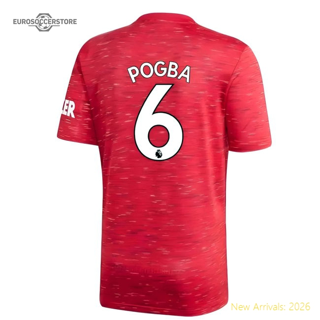 Official Main Football Uniform POGBA 6 2020-2021 Man Utd Adidas