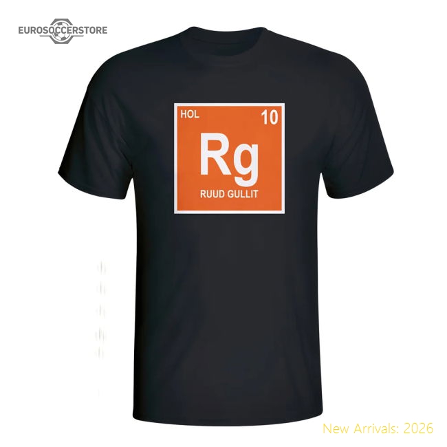 Ruud Gullit Holland Periodic Table T-shirt (black)