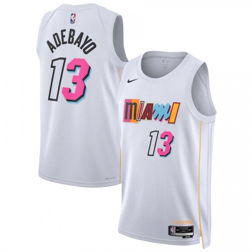Heat White Miami Heat #13 Nike Jersey - Discounted Basketball Jersey
