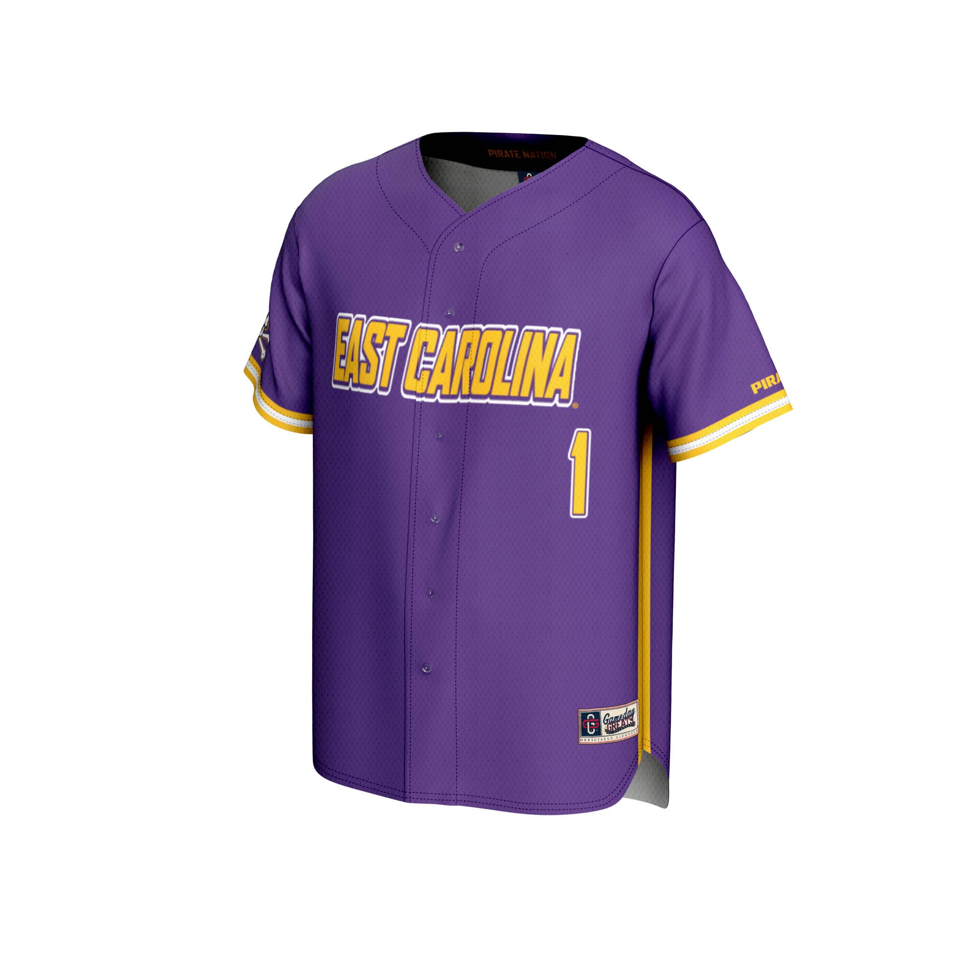 [DDG] ECU Pirates GameDay Greats Youth Lightweight Baseball Jersey - Purple