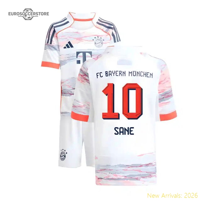 Best-Selling 2025-2026 Bayern Munich Away Mini Kit (Sane 10)