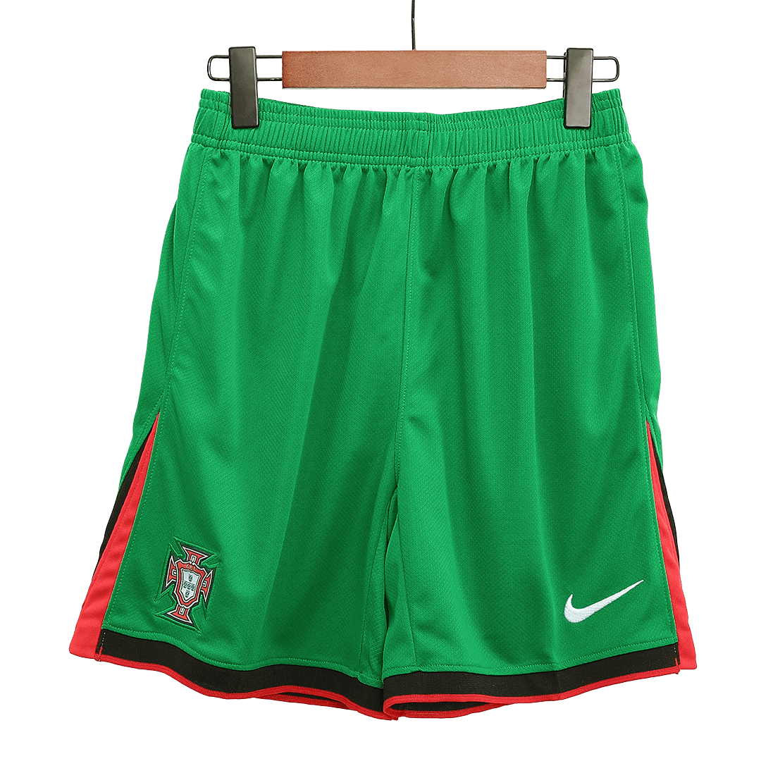 Portugal Home Soccer Shorts Euro 2024 Authentic Kit