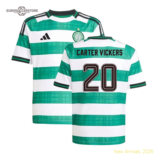 2025-2026 Football Team Kids Soft Jersey Carter Vickers Climacool