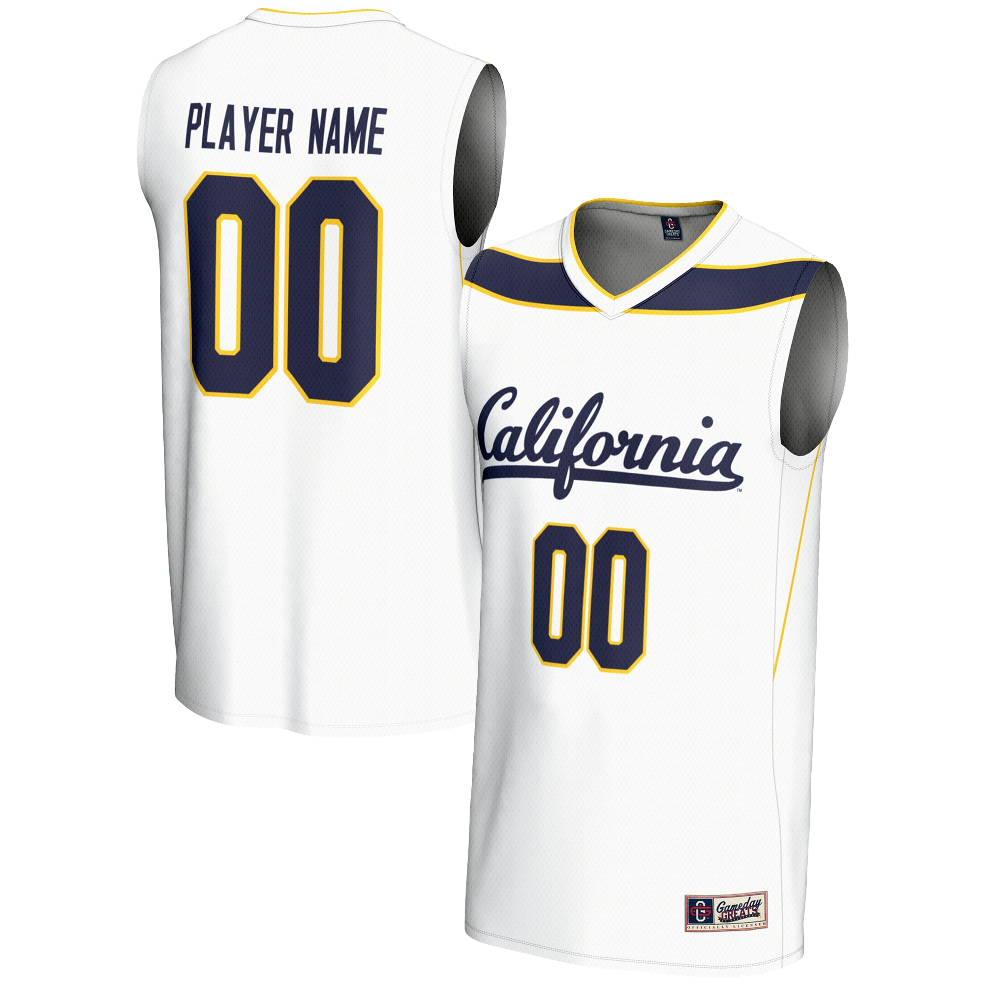 [NJP] Cal Bears GameDay Greats NIL Pick-A-Player Lightweight Women's Basketball Jersey - White