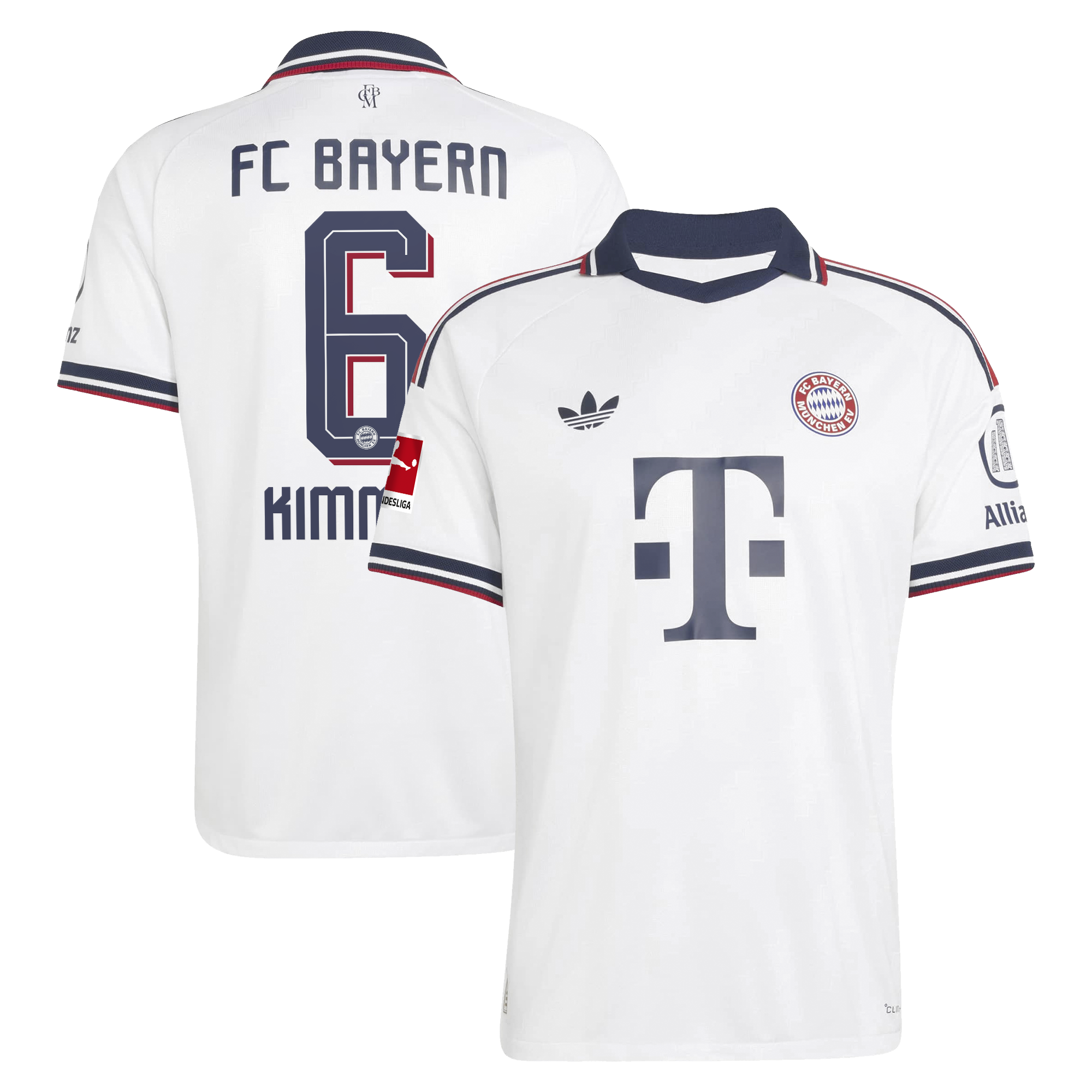 [LK] Joshua Kimmich Bayern Munich 2026/27 Away On-Field Authentic Jersey - White