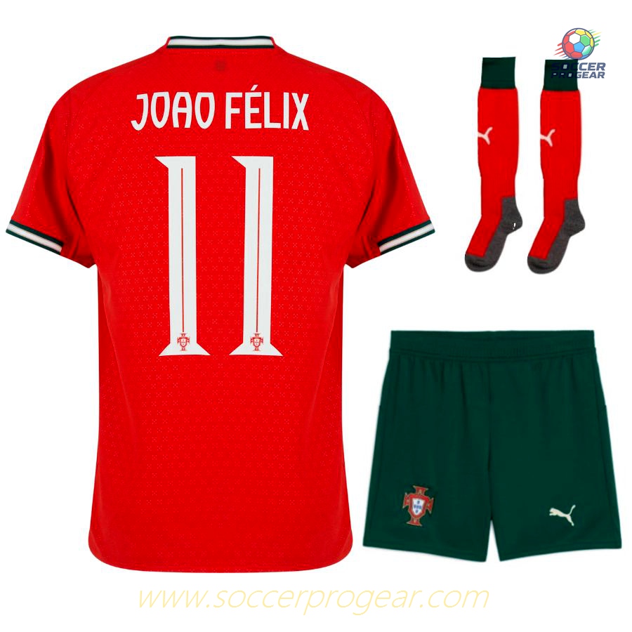 Portugal Home Football Shirt Kids Football Jersey 2025 Collection 2026 Joao Felix