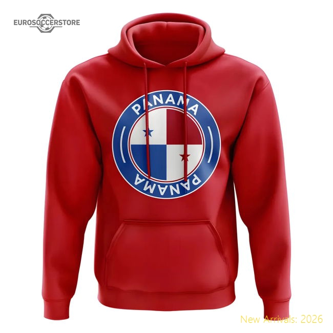 Outstanding Panama Football Badge Hoodie (red) - World Cup Edition