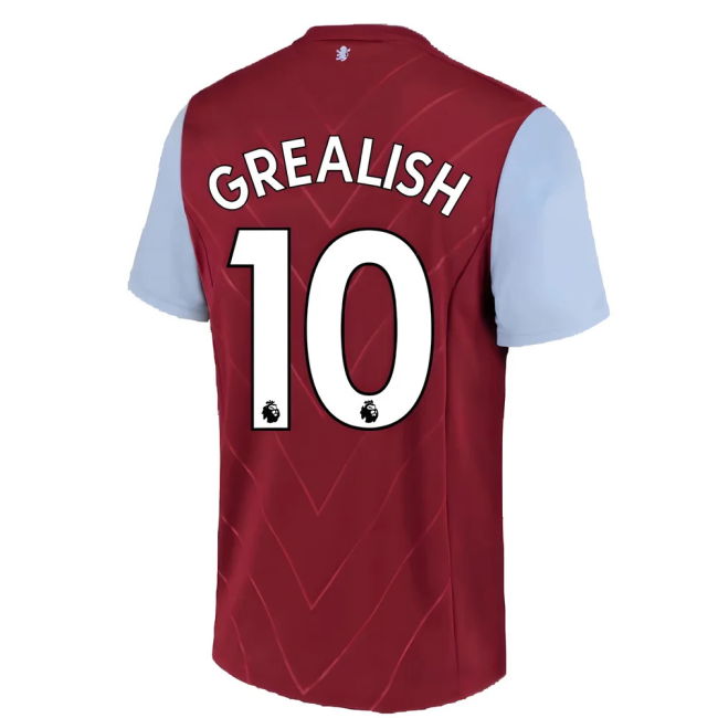 Iconic 2022-2023 Aston Villa Home Quick-Dry Exclusive GREALISH 10#703