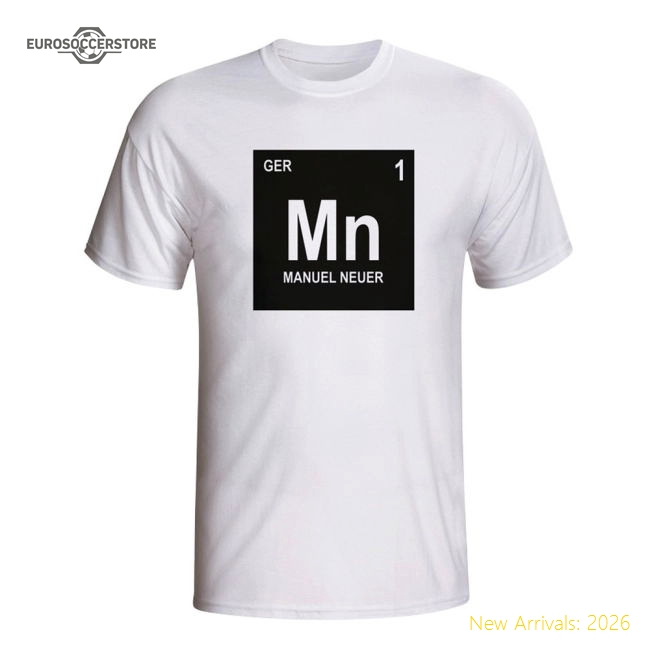 Manuel Neuer Germany Periodic Table T-shirt (white) - Kids
