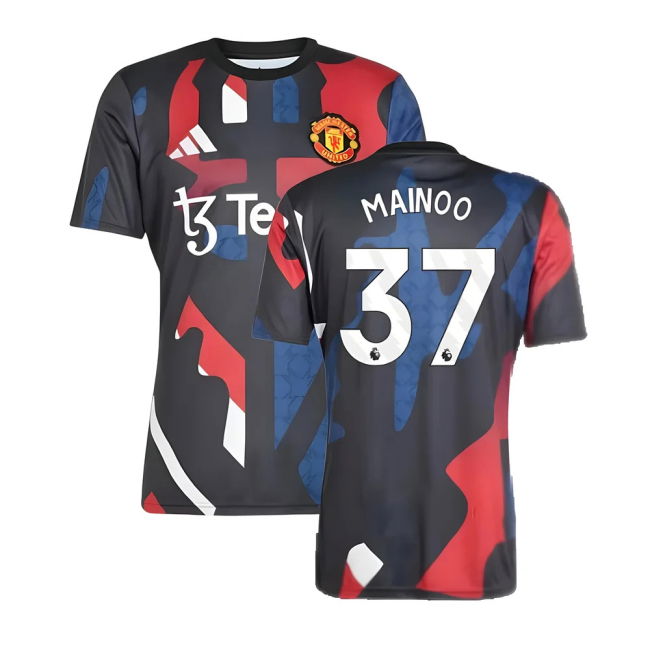 Man Utd Home Jersey 2024-20 Mainoo 37 L M S