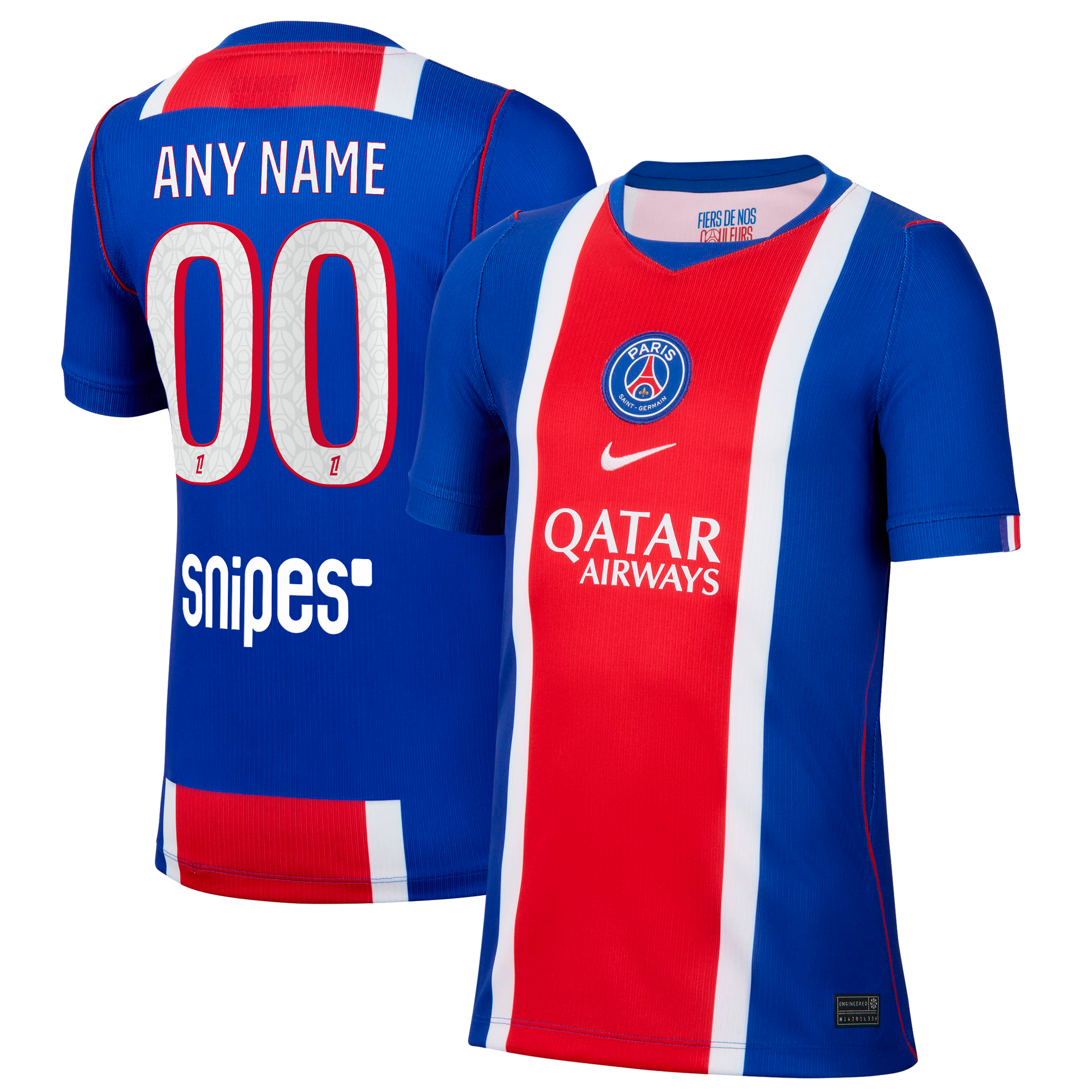 [LK] Paris Saint-Germain Youth 2026/27 Home Stadium Replica Custom Jersey - Blue