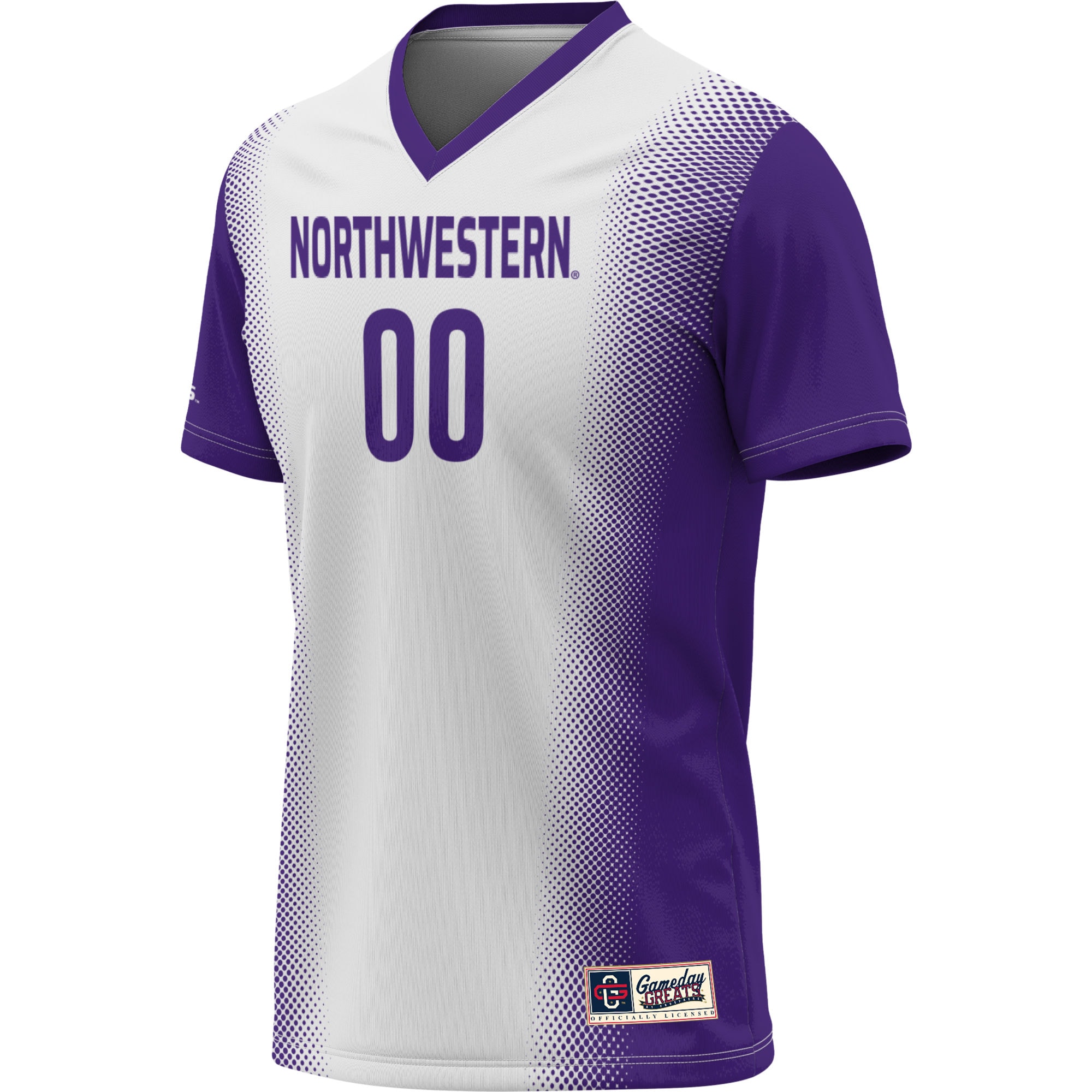 [LK] Northwestern Wildcats GameDay Greats Unisex NIL Pick-A-Player Lightweight Women's Soccer Jersey - White