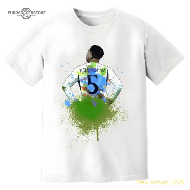 Jude Bellingham Real Madrid Art T-Shirt (White)